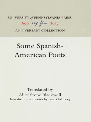 cover image of Some Spanish-American Poets